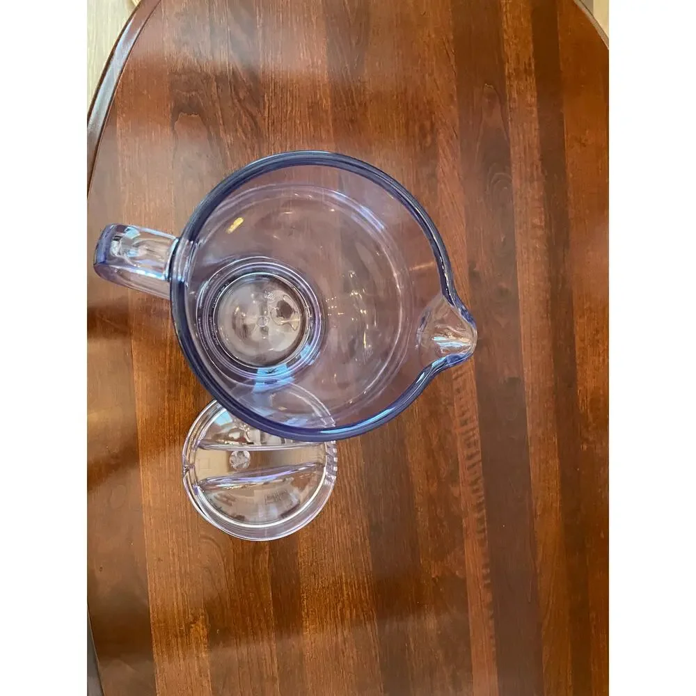 Service Ideas Clear Cold Beverage Pitcher 1.9L 64oz BPA‑Free Plastic w/ Lid